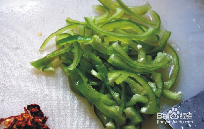 简易版青椒炒鸡蛋