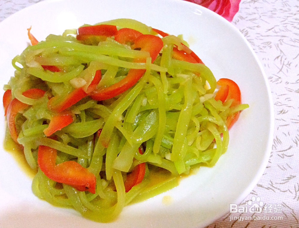 蚝油莴笋丝的做法