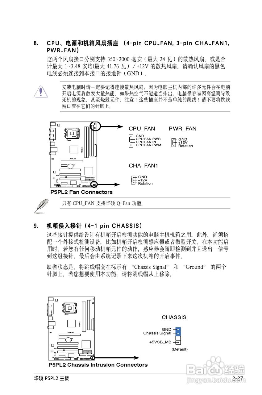 华硕P5PL2主板使用手册说明书:[5]