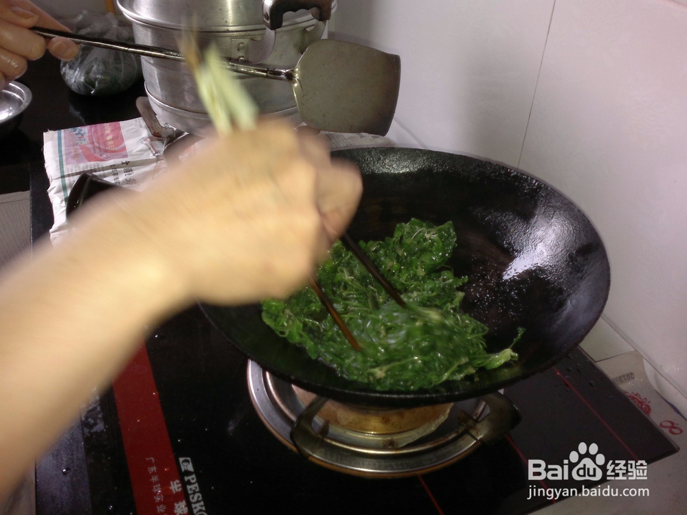 开春刮油清肠菜清炒荠菜的做法