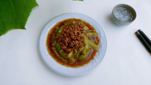 甜酒肉酱烧丝瓜