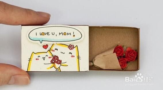 小巧可爱的火柴盒DIY万用卡片 超喜欢!
