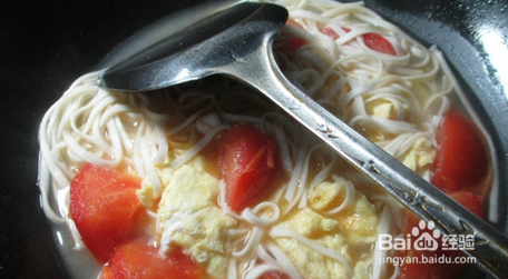 番茄鸡蛋汤面的做法
