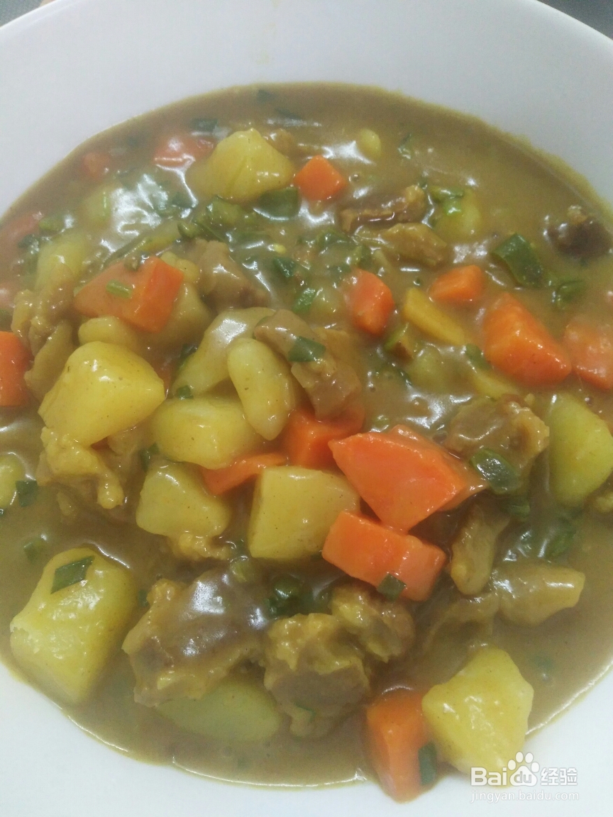 美食教学之土豆咖喱炖牛腩!