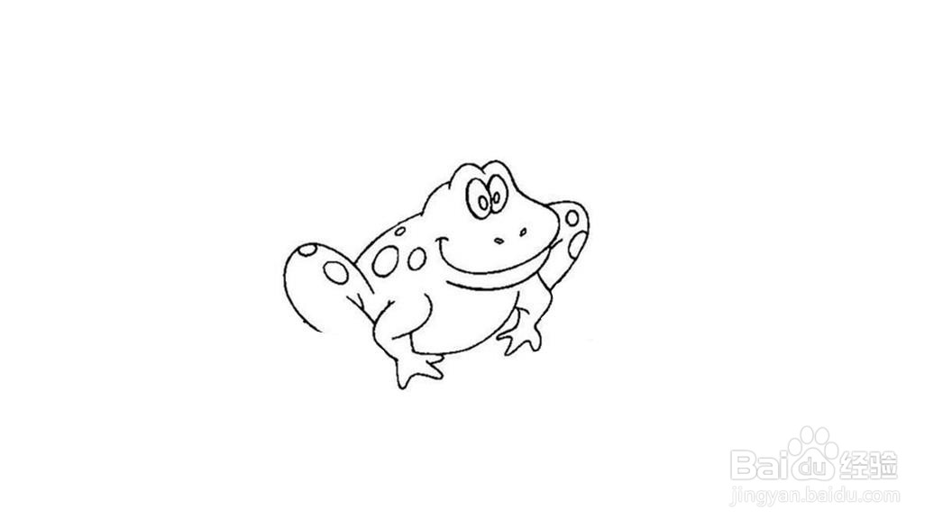 青蛙简笔画画法教程