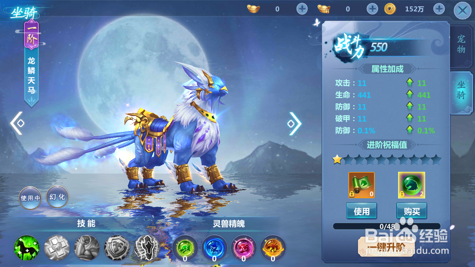 屠龙定乾坤如何进行坐骑升阶