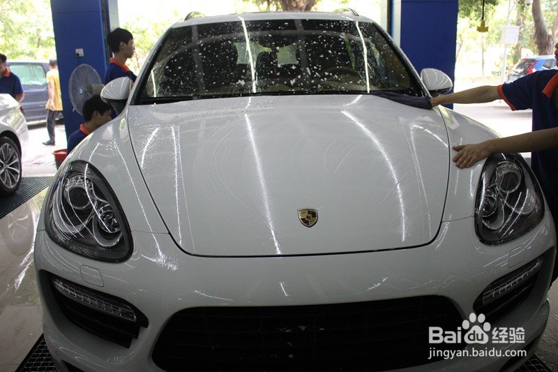深圳保时捷卡宴车身透明膜施工,全车隐形车衣