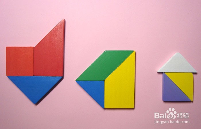 九巧板如何拼成实用的小锤子图形