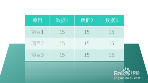 PPT表格怎样设置倒影并美化显示效果