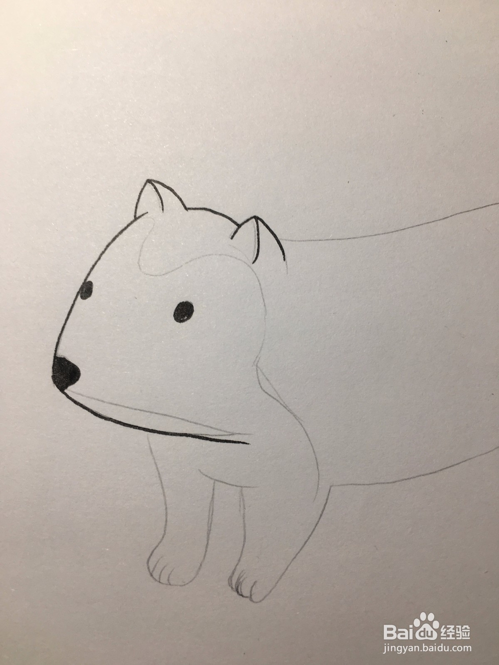 画一只小狗 狗仔简笔画 幼儿简笔画