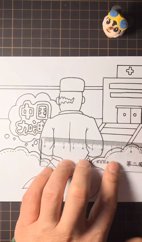 怎么画抗击疫情简笔画