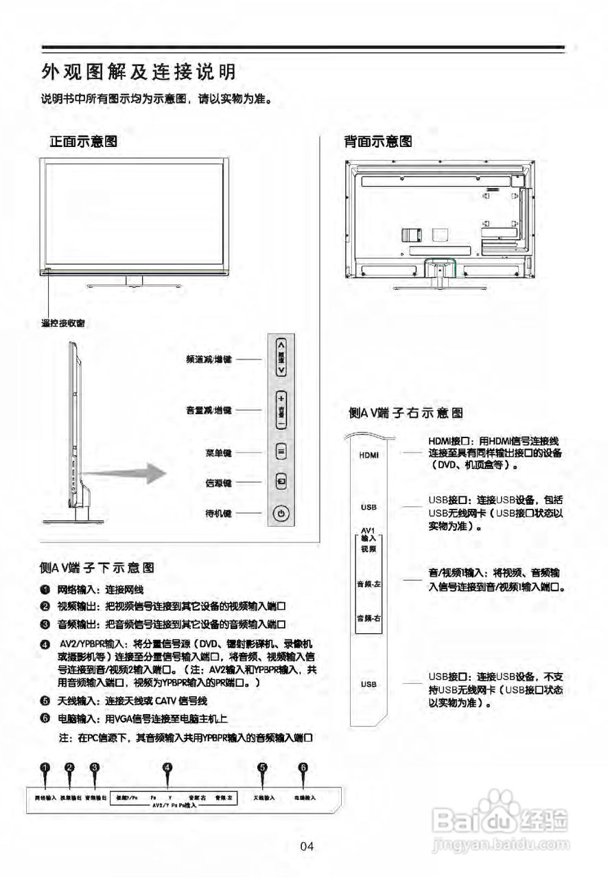 tcl王牌l43f3200e晶彩电使用说明书