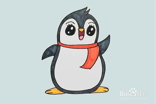 画小企鹅的最简单画法图片
