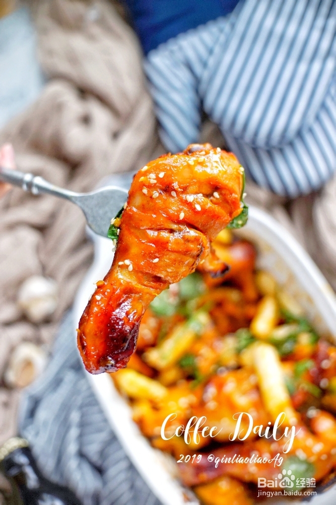 教你南瓜年糕烤鸡腿怎么做