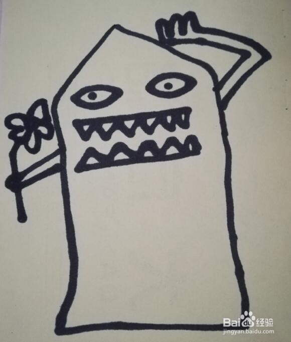 小怪兽的画法 小怪兽的简笔画