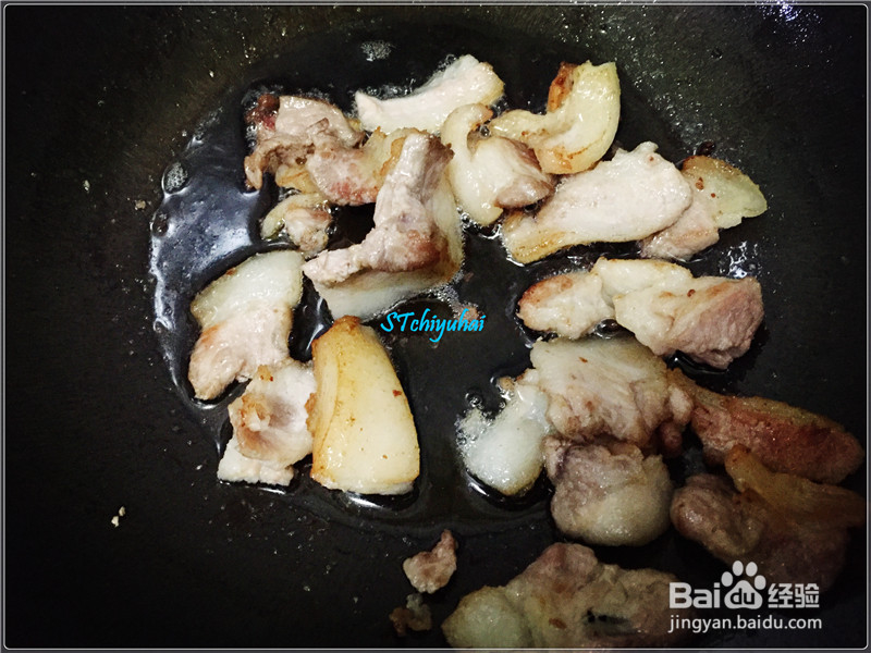 家常菜系白萝卜炒肉