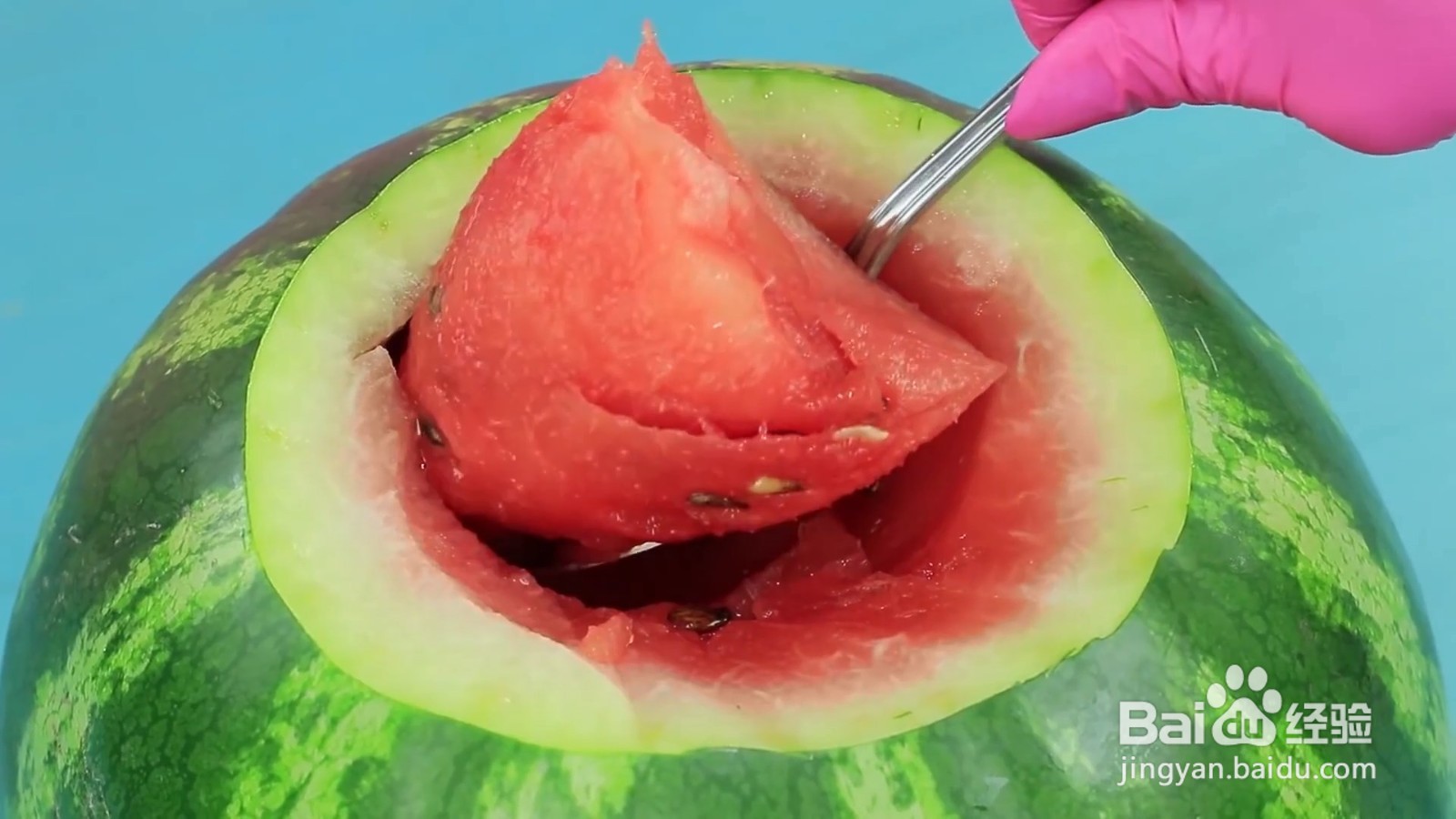 怎么制作表情西瓜