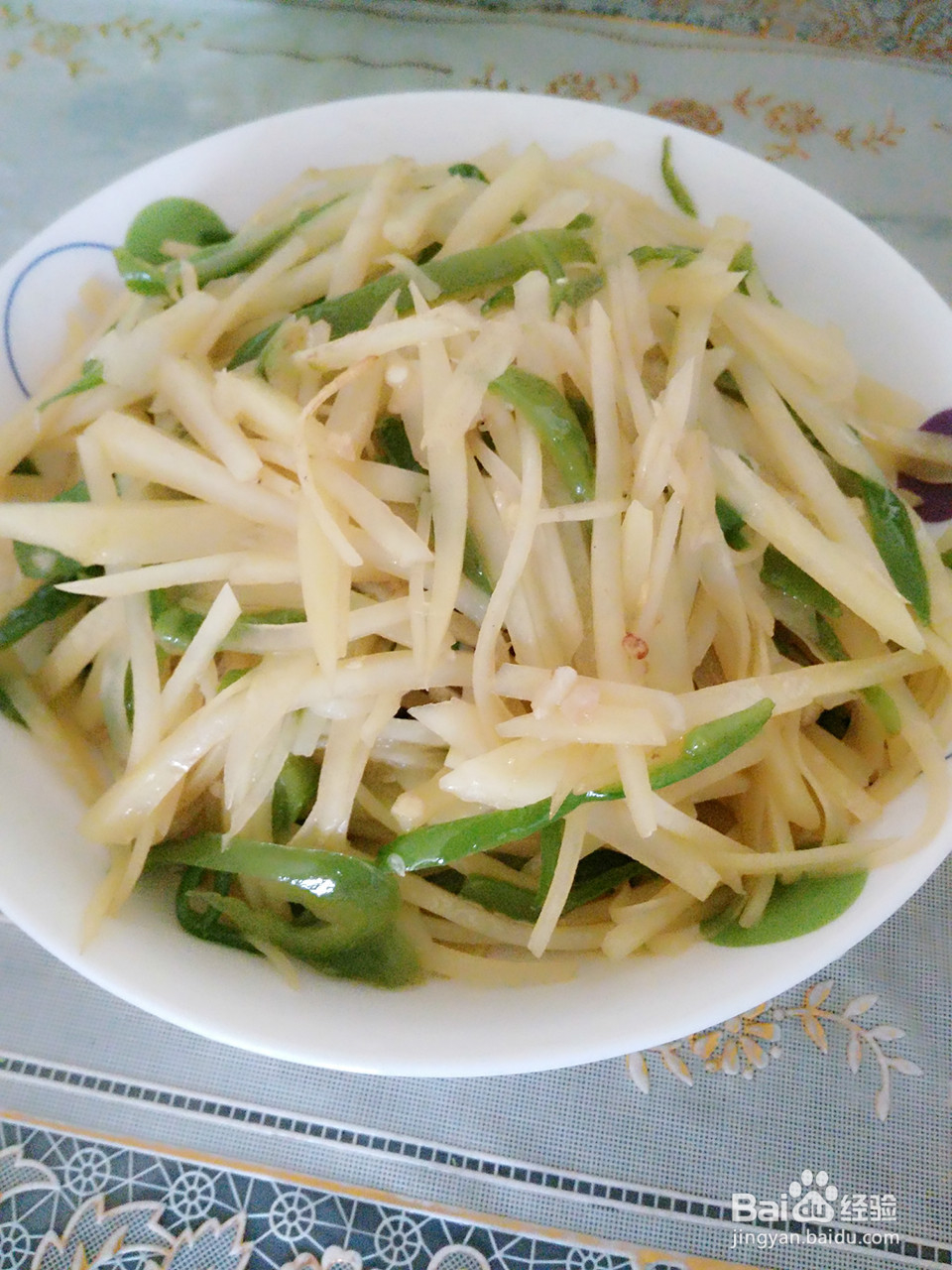 家常菜青椒土豆丝