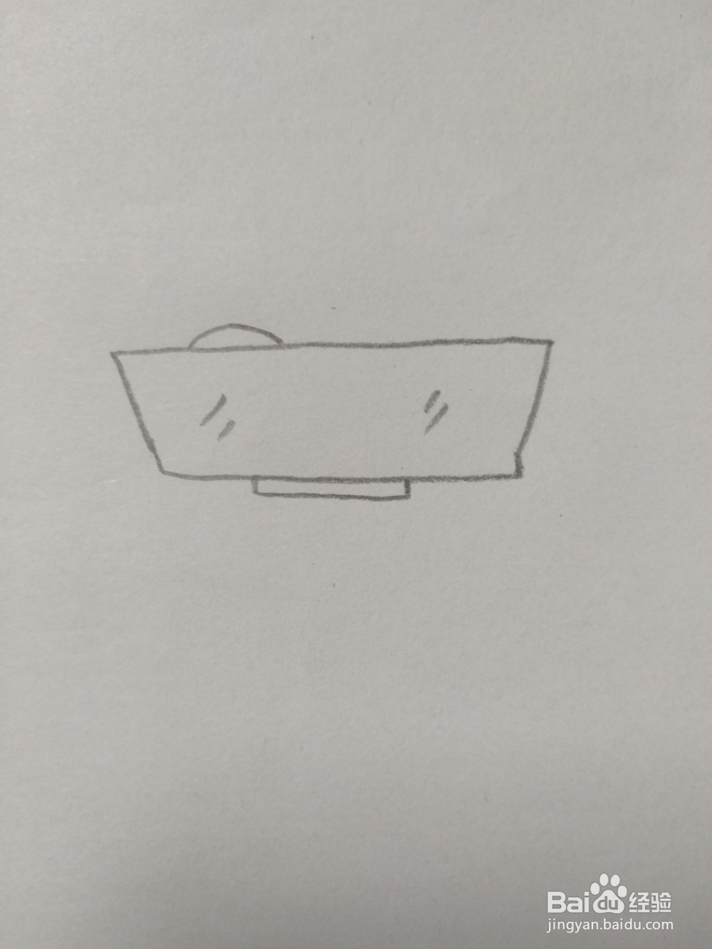 简笔画大碗面条加一根勺