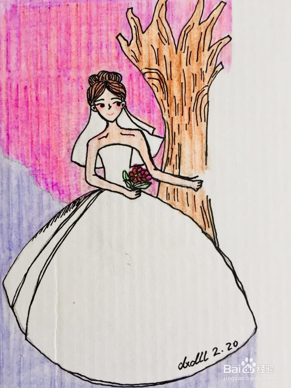 插画教程之新娘