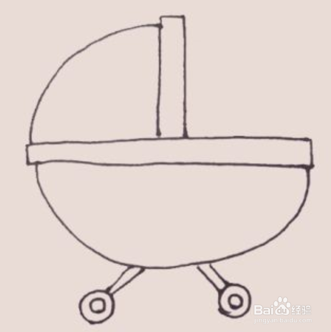 婴儿车简笔画