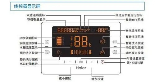 美的空气能热水器控制面板Su表示什么意思