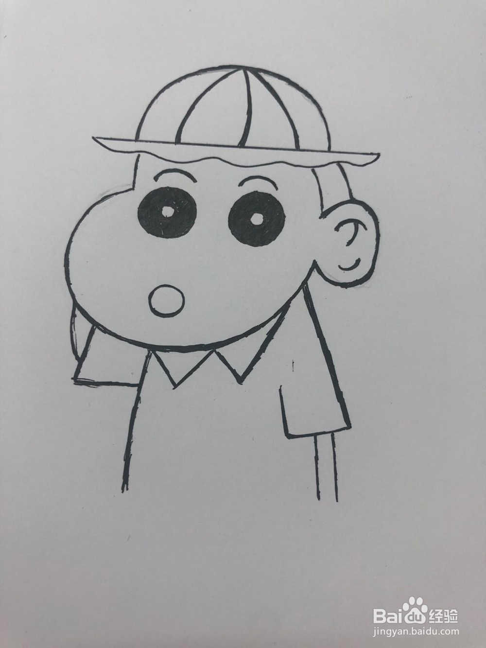 抖音最火—蜡笔小新简笔画教程