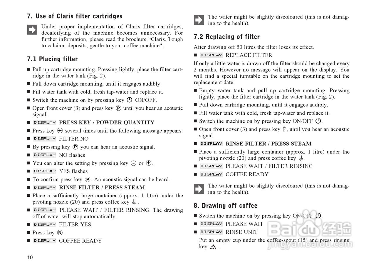 JURA IMPRESSA X90咖啡机使用手册:[1]