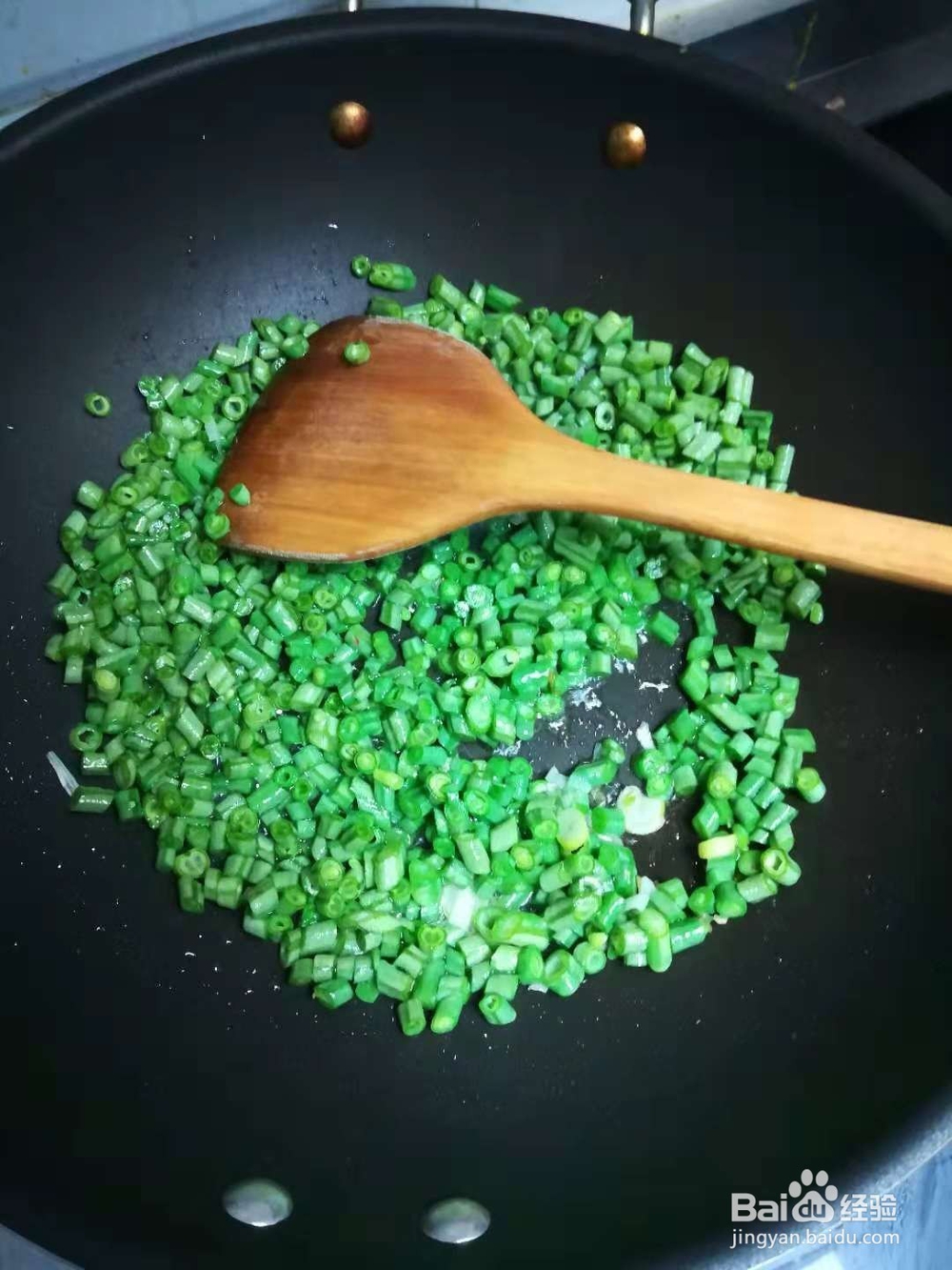 长豆角炝锅泡面