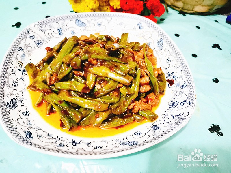 豆瓣酱烧长豆角的做法