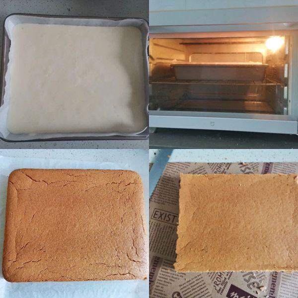 椰香紫薯夹心蛋糕