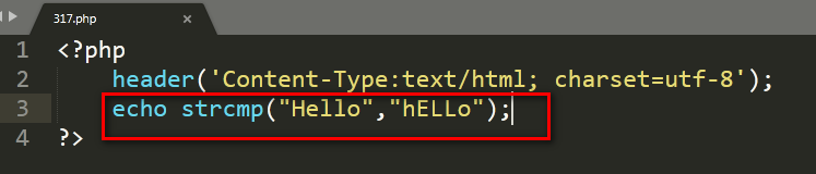 PHP教程 strcmp()函数的使用