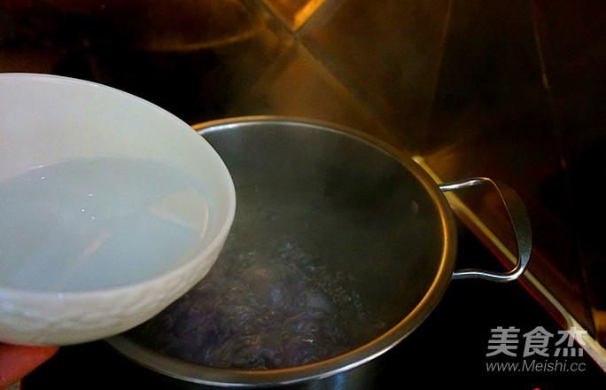 紫薯汤圆酒酿羹