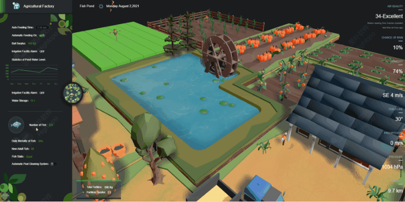 搭建智慧农场 3D 可视化管理平台