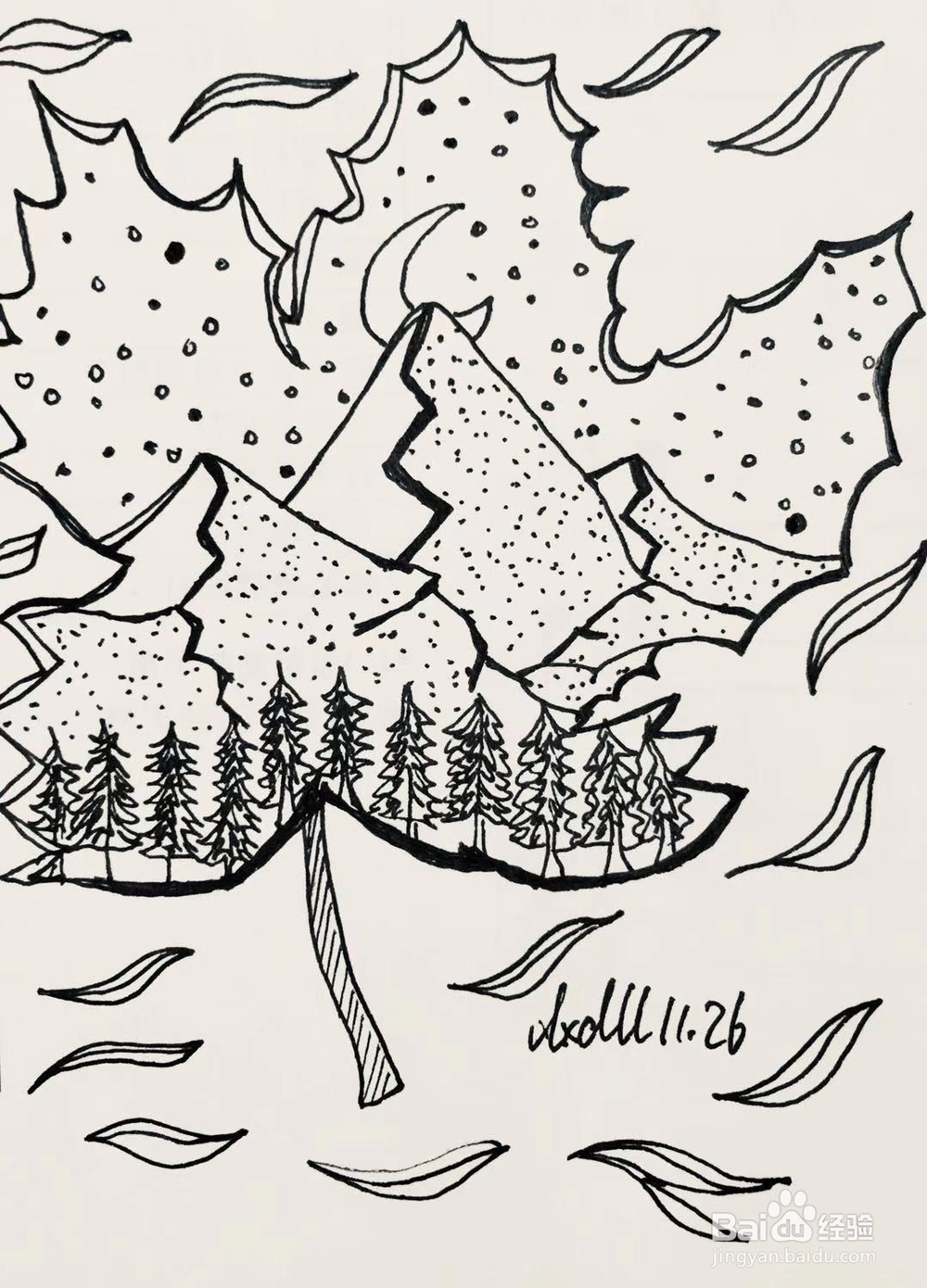 简笔画教程之叶子