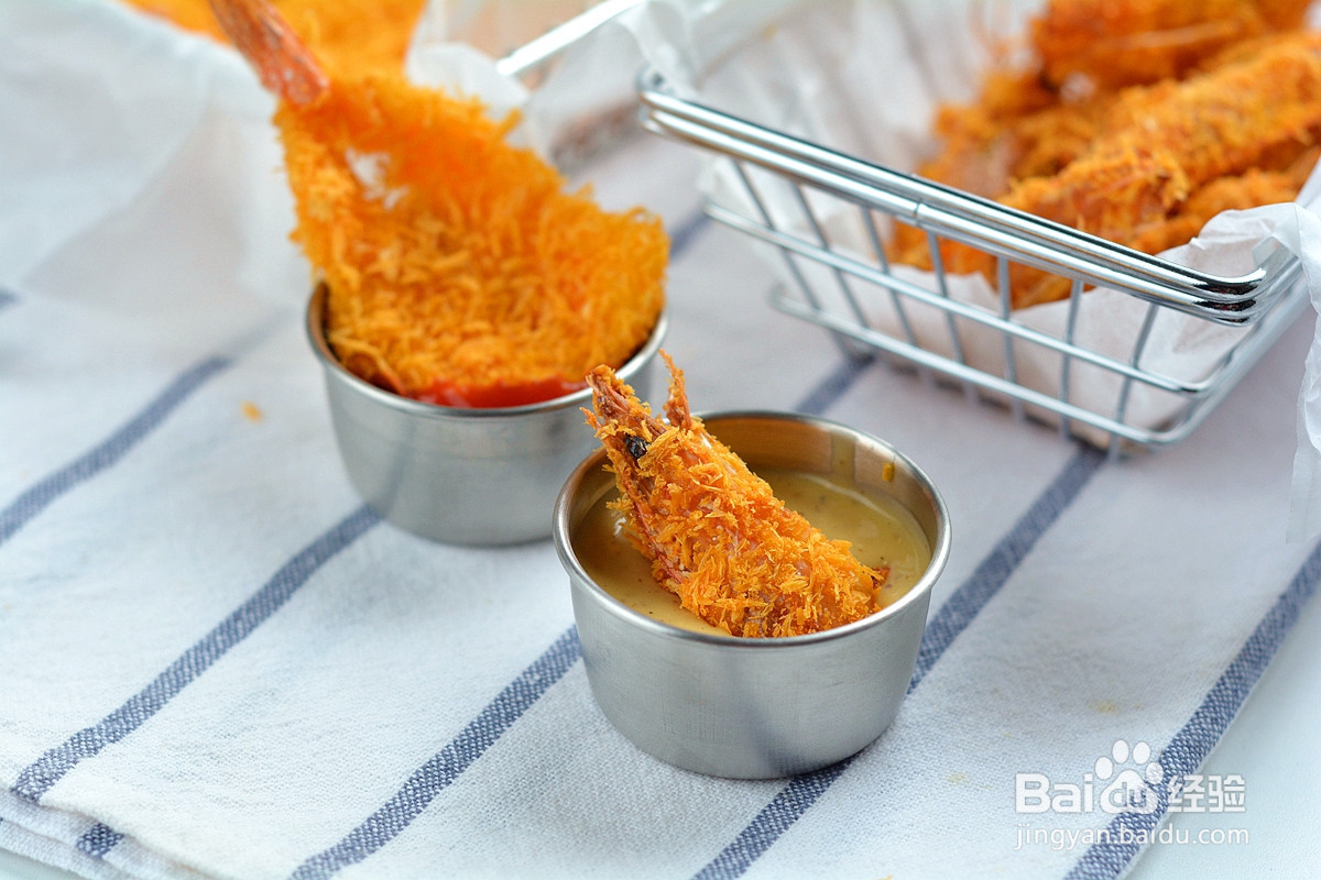 双味脆嫩炸虾排的做法