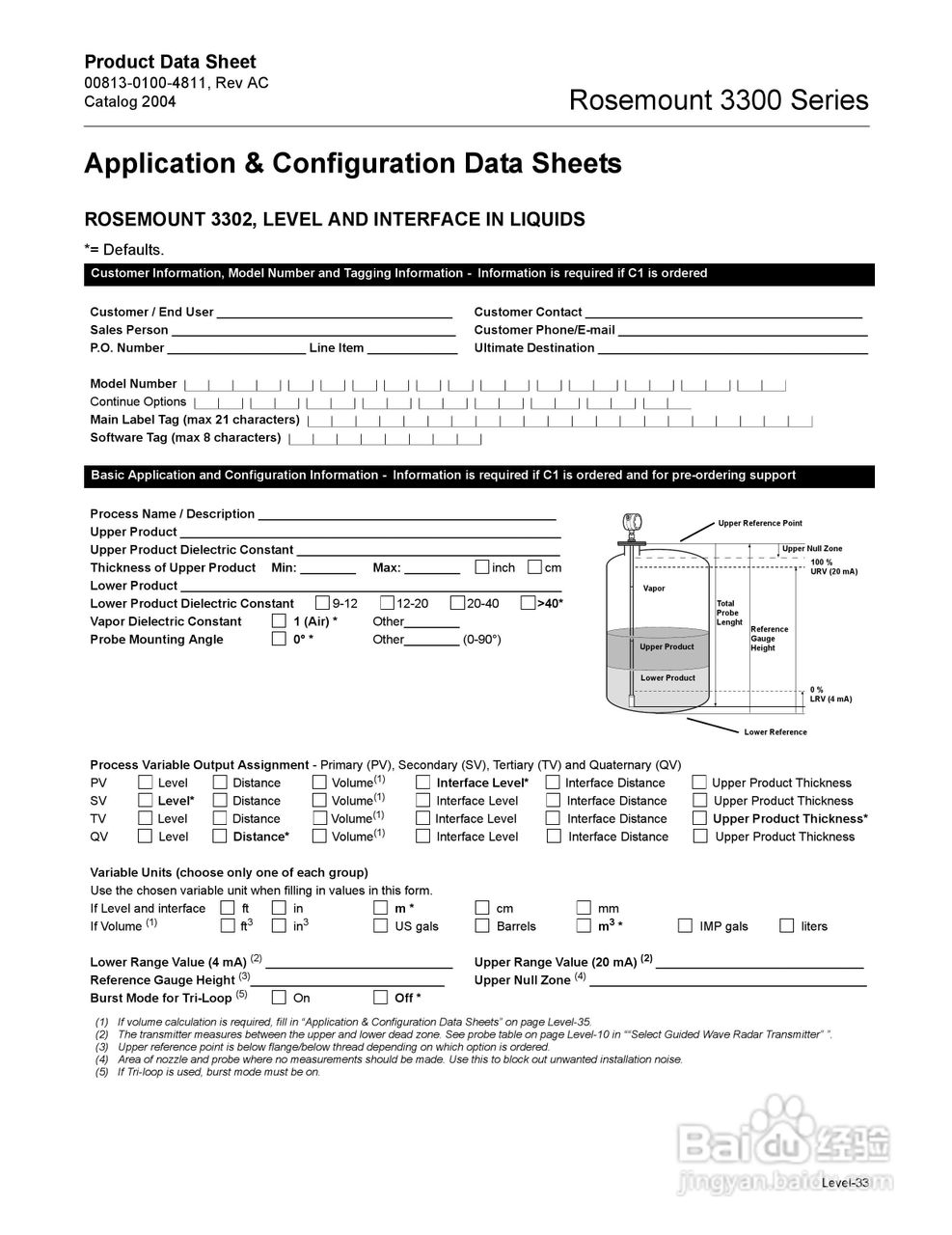 罗斯蒙特3300导波雷达液位和界面变送器使用说明书:[4]