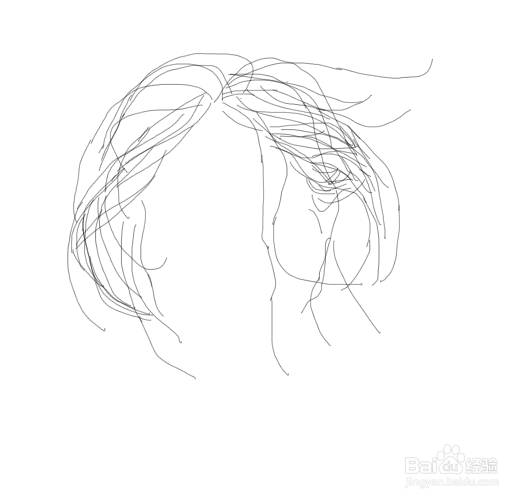 头发凌乱的美女是怎么画的