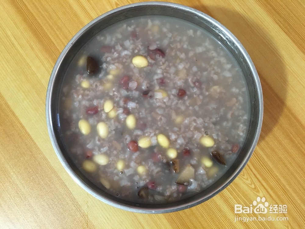 黄豆红豆蘑菇粥的做法