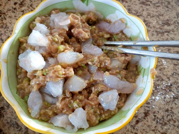 佛手瓜虾肉水饺