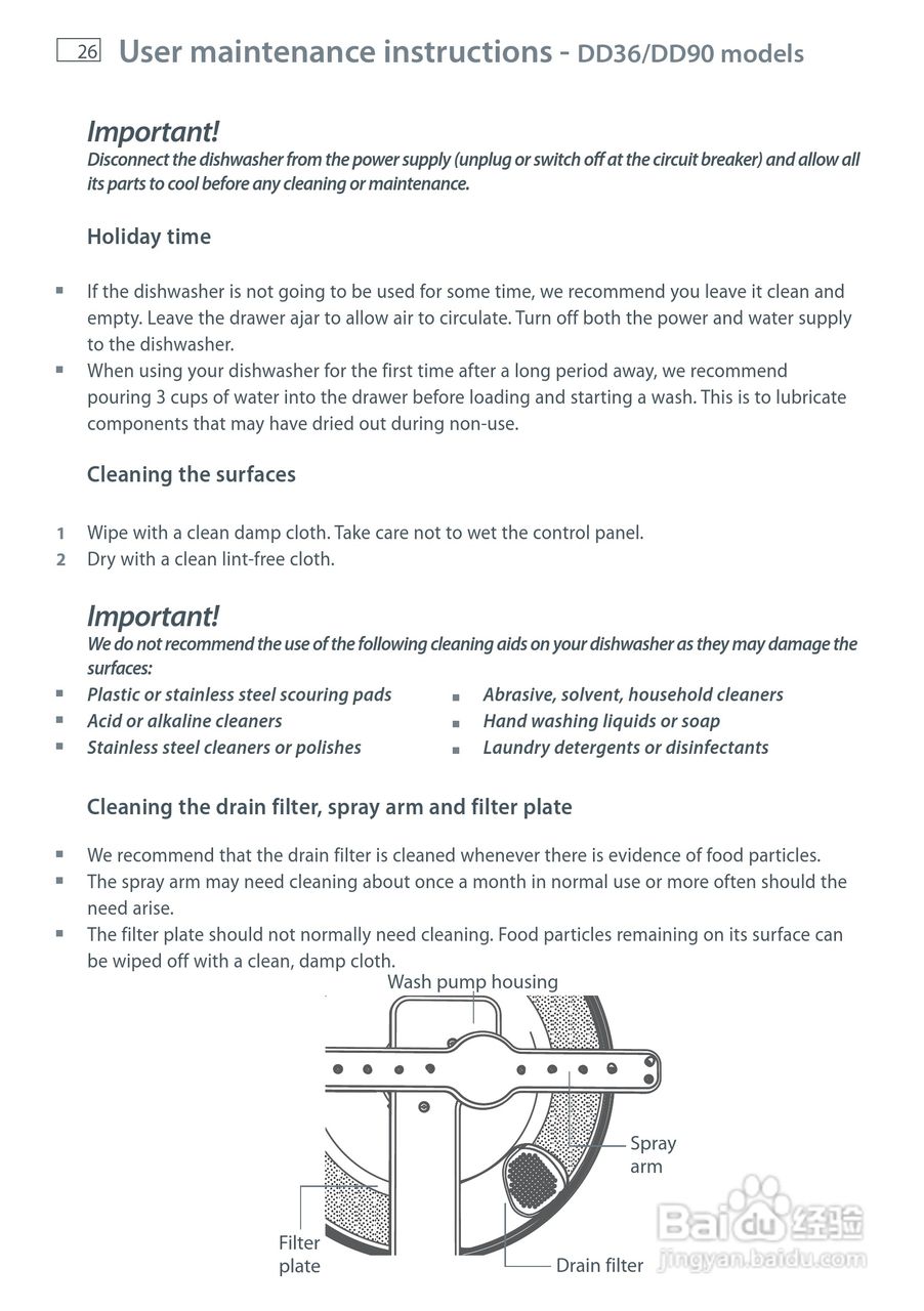 斐雪派克DD90SDFTX2洗碗机说明书:[3]