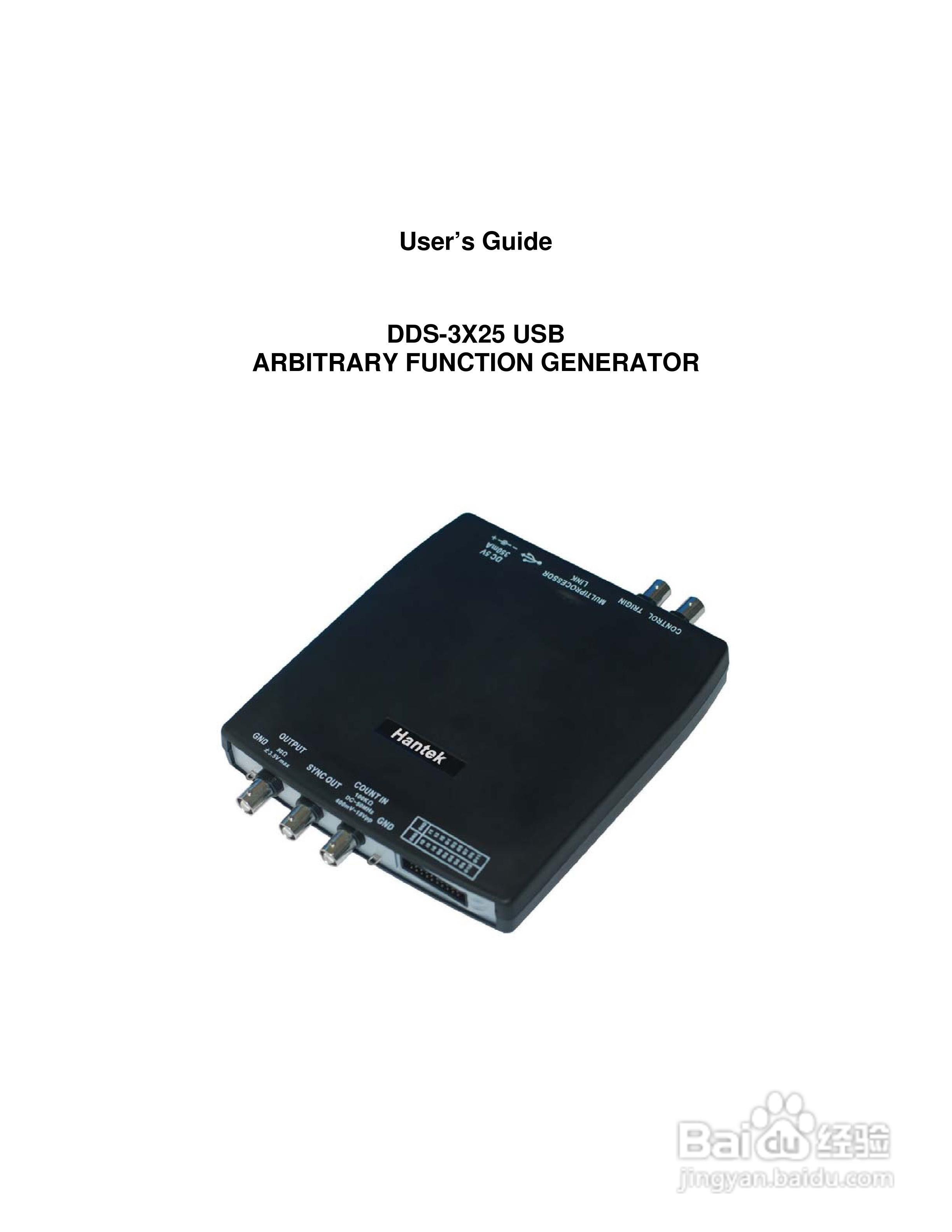 USB 函数/任意波形信号发生器 DDS-3X25说明书:[1]