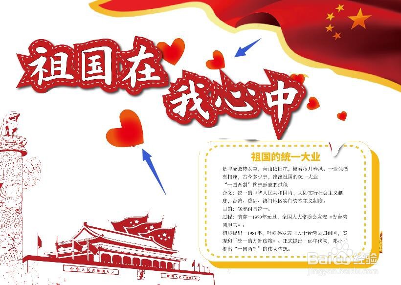 祖国在我心中手抄报 获奖作品