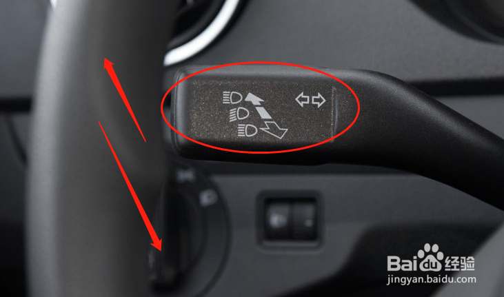 怎么调节大众捷达车灯档位