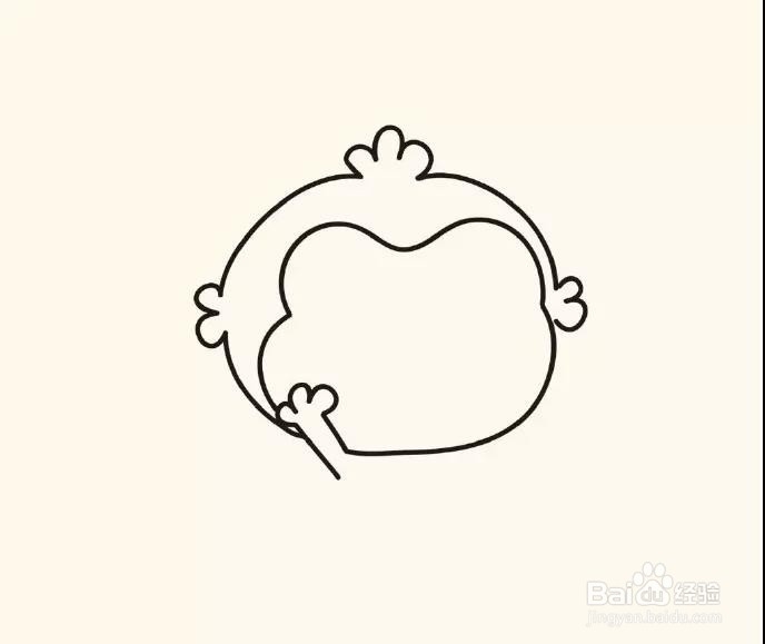 简笔画：萌猴子画法