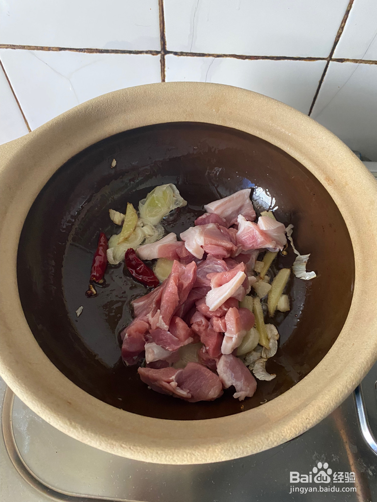五花肉炖北瓜的做法