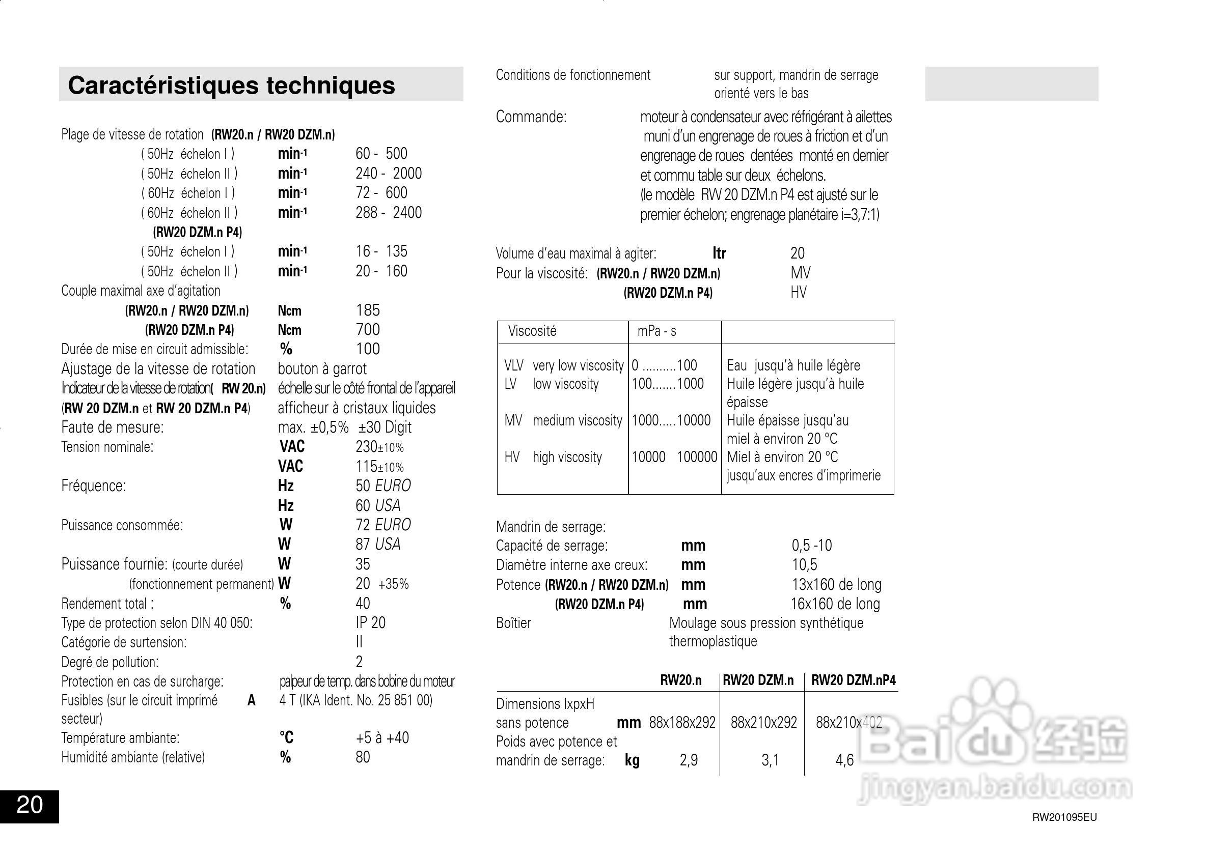 IKA RW 20 DZM.n 顶置式机械搅拌器使用说明书:[2]