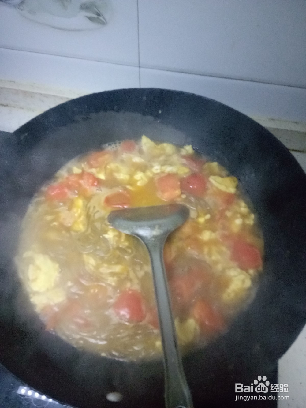 西红柿粉条鸡蛋汤