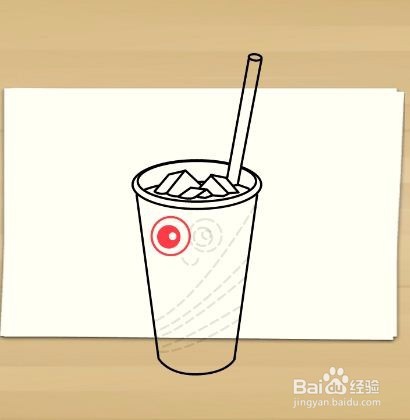 画冰茶杯——加菲的吃货生活