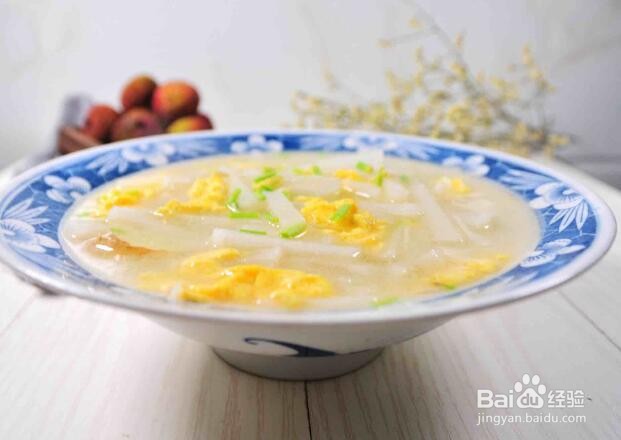 鸡蛋萝卜汤的功效